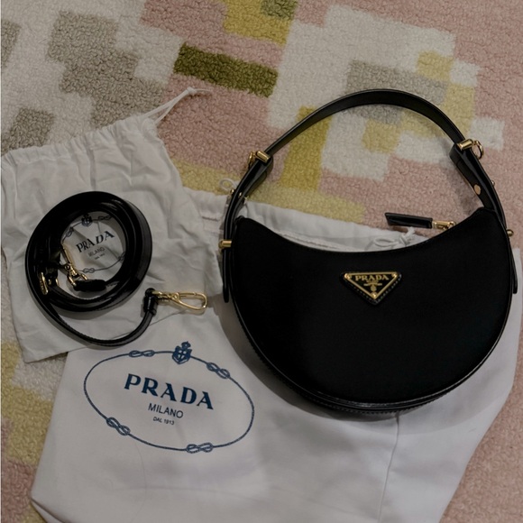 Prada Arque Nylon with Leather trim - Picture 1 of 11